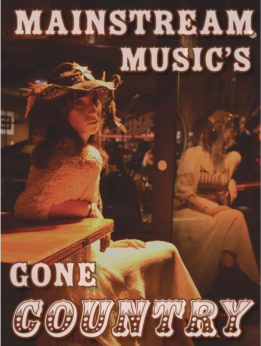 A woman sits at a bar in Nashville.